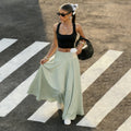 Women's Maxi Skirt with Flowing Cut and Flexible Waistband