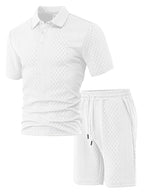 Women's Casual Polo Set with Shorts