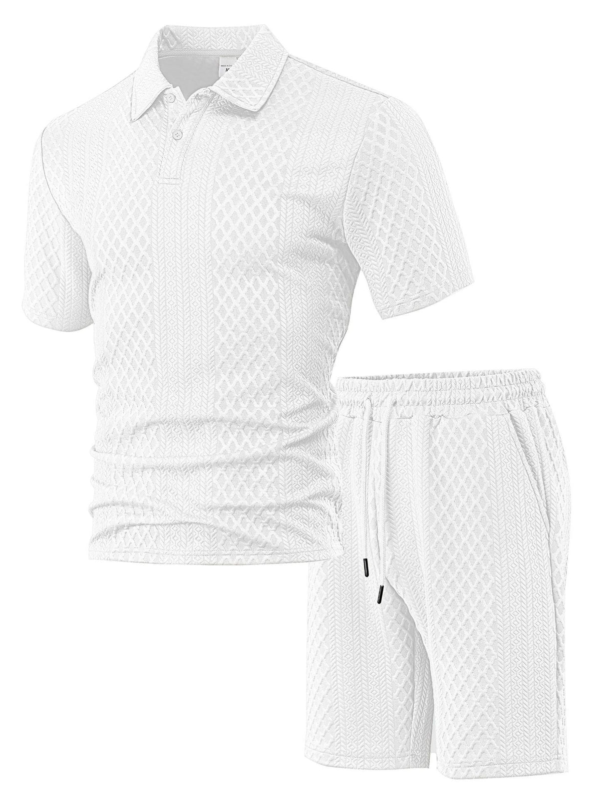 Women's Casual Polo Set with Shorts