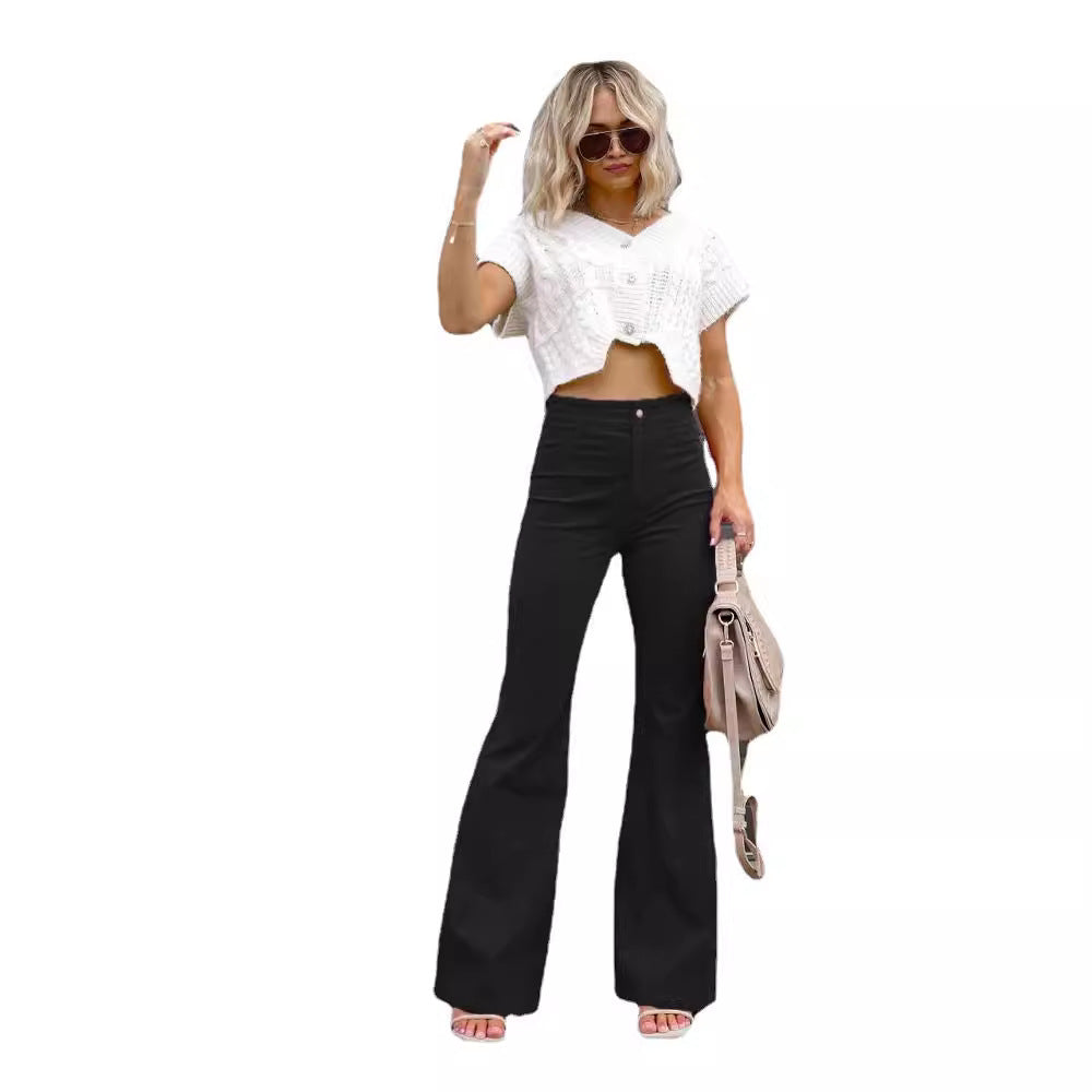 Women's High-Waisted Flared Jeans