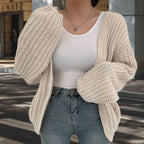 Women's Wide-Cut Chunky Knit Cardigan