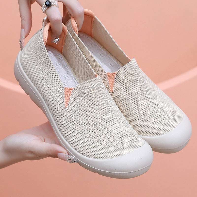 Women's Breathable Slip-On Sneakers with Flexible Fit