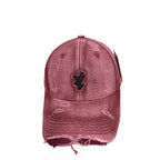 Men's Distressed Denim Adjustable Baseball Cap