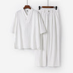 Men's Two-Piece Lightweight Kimono Loungewear Set