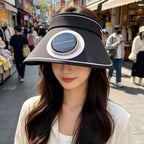 Lightweight Foldable Sunshade with Integrated Solar Module and Quiet Fan Kalsten