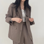 Women's Elegant Wide-Cut Blazer Set