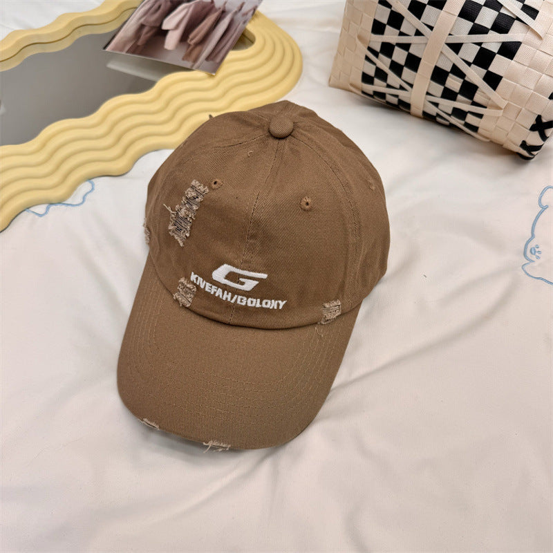 Men's Distressed Casual Baseball Cap