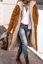 Women's Comfortable and Warm Down Jacket with Teddy Lining