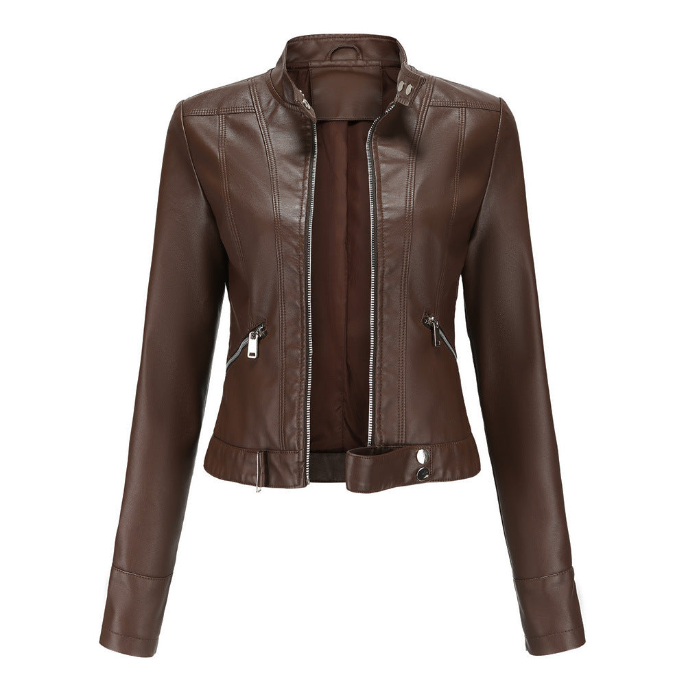 Women's Biker Jacket with Modern Cut