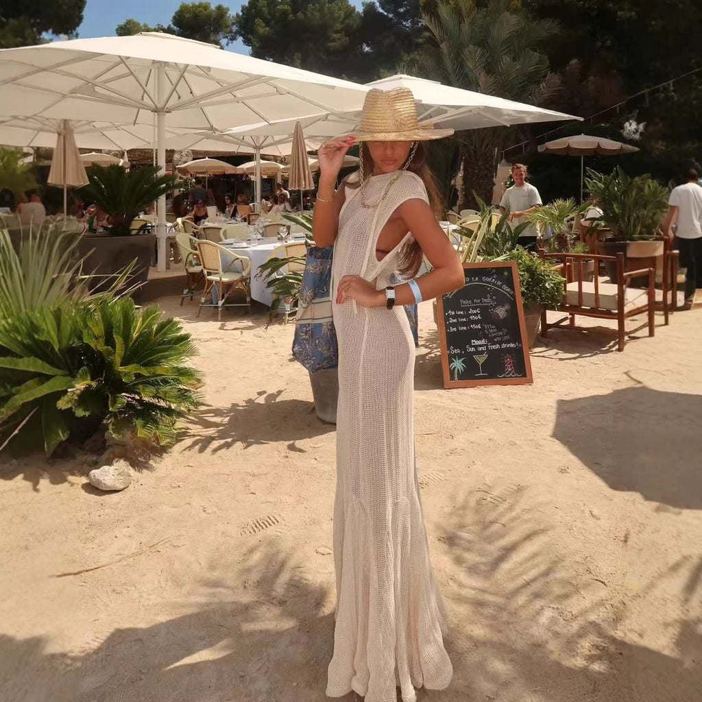 Elegant Knit Cover-Up Dress