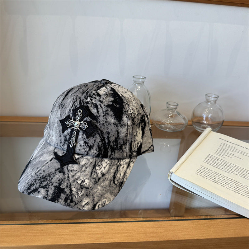 Men's Cross-Embellished Cap