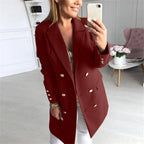 Women's Elegant Double-Breasted Blazer