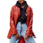 Women's Elegant and Stylish Faux Leather Jacket