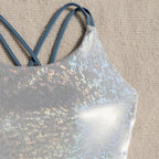 Women's Shimmering Swimsuit with Adjustable Straps