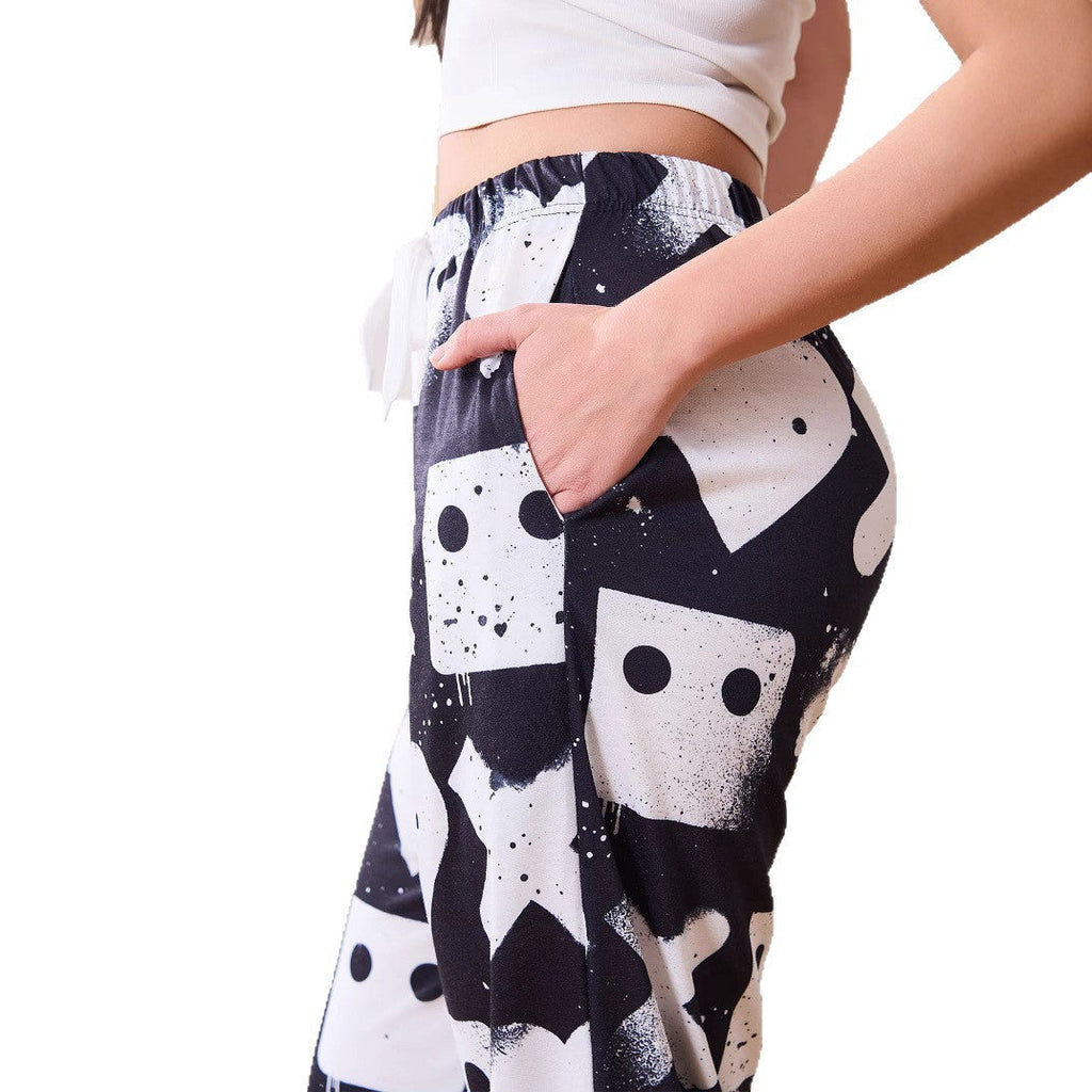 Women's Casual Pants with Creative Graphic Design