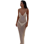 Women's Elegant Crochet Beach Dress