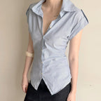 Elegant Blouse with Modern Stripes