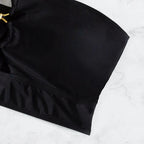 Women's Bandeau Top with Decorative Ring