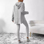 Women's Casual Lounge Outfit with Oversized Sweater and Leggings