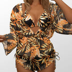 Women's Swimwear Set with Floral Design