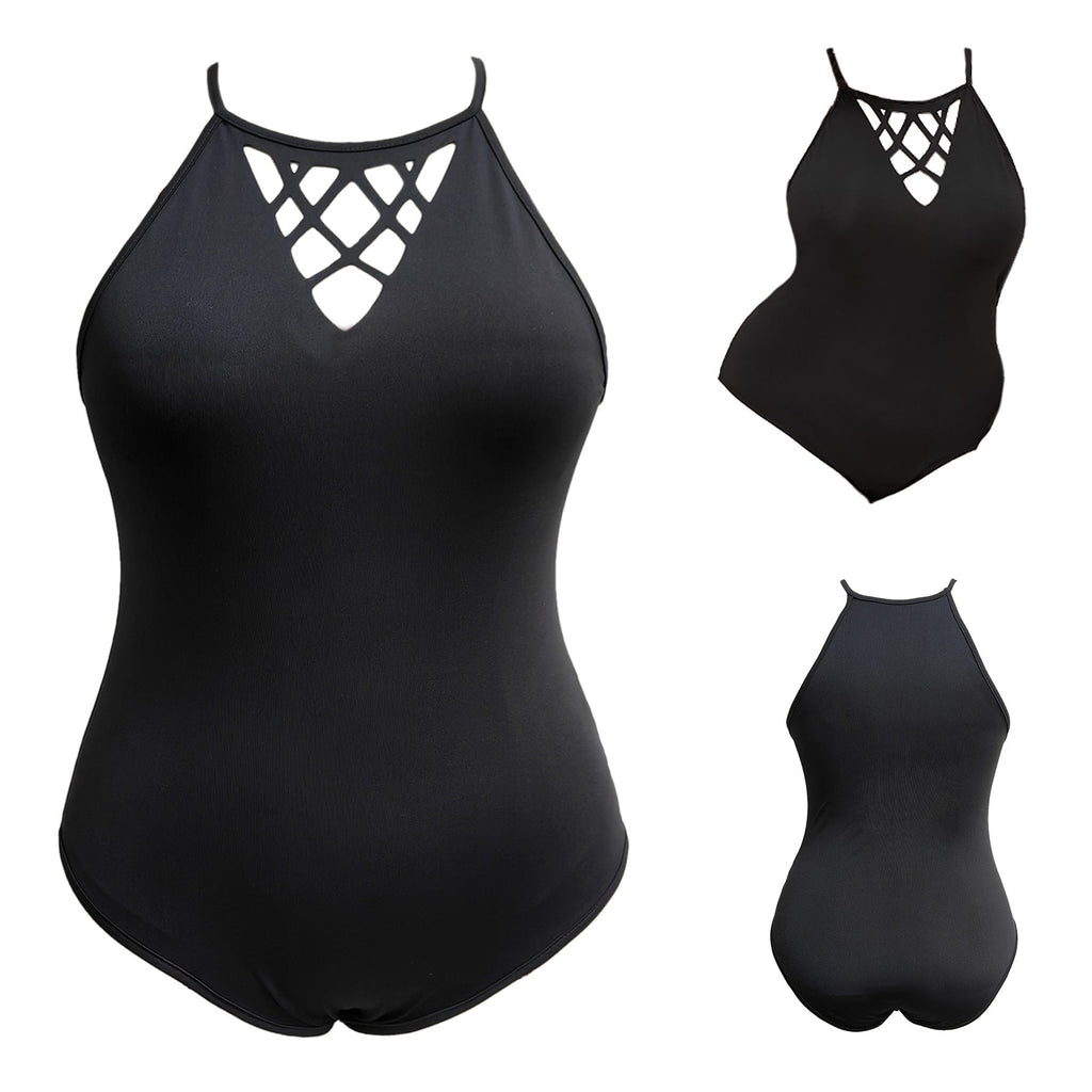 Women's Swimsuit with Refined Back Cut-Out