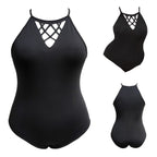 Women's Swimsuit with Refined Back Cut-Out