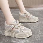 Women's Breathable Platform Sneakers with Ergonomic Design