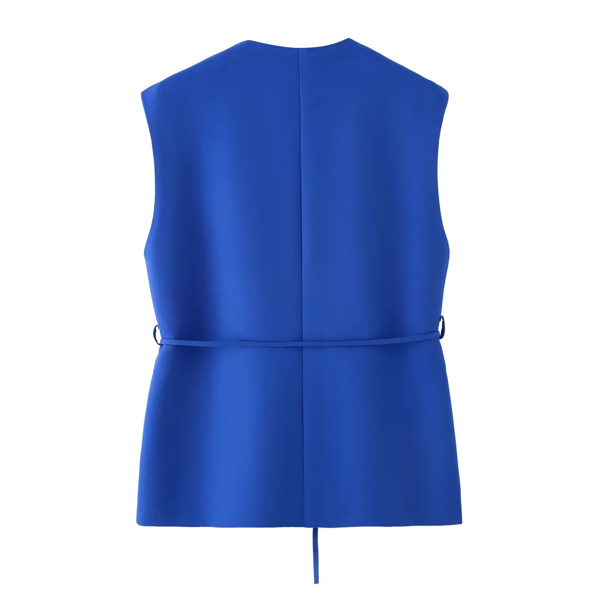 Women's Elegant Blazer and Trouser Ensemble with Modern Belt