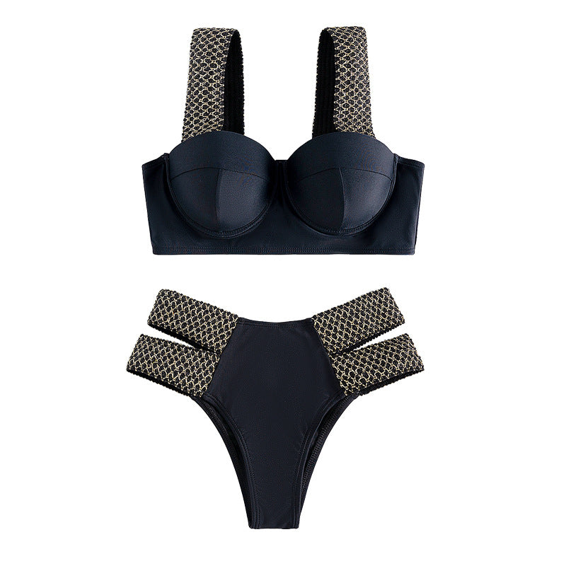 Women's Balconette Bikini with Fashionable Details