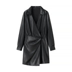 Women's Faux Leather Coat