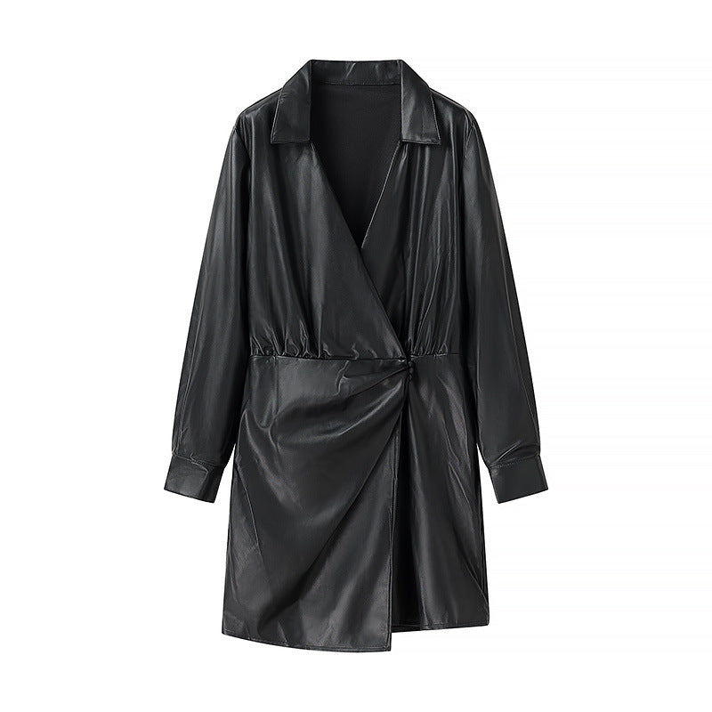 Women's Faux Leather Coat