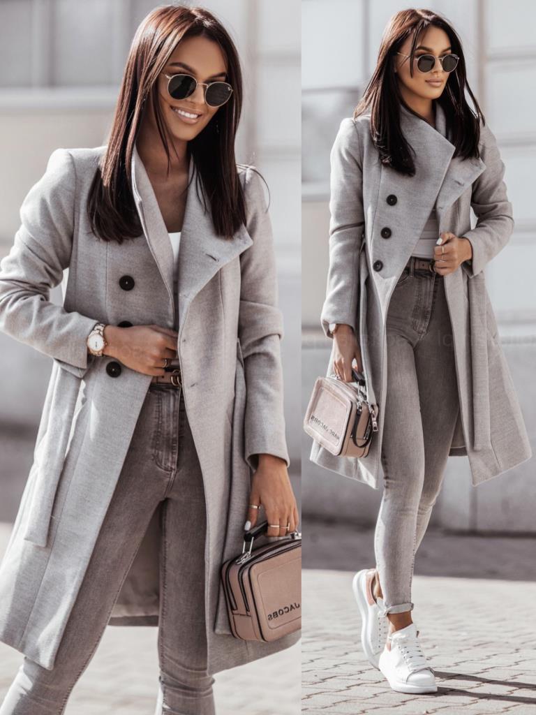 Elegant Wool Trench Coat