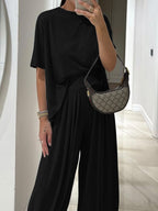Women's Comfortable Wide-Leg Set