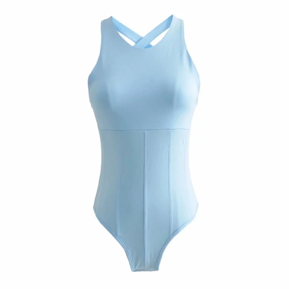 Women's Sculpting Bodysuit with Side Cut-Outs