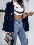 Women's Tailored Double-Breasted Blazer