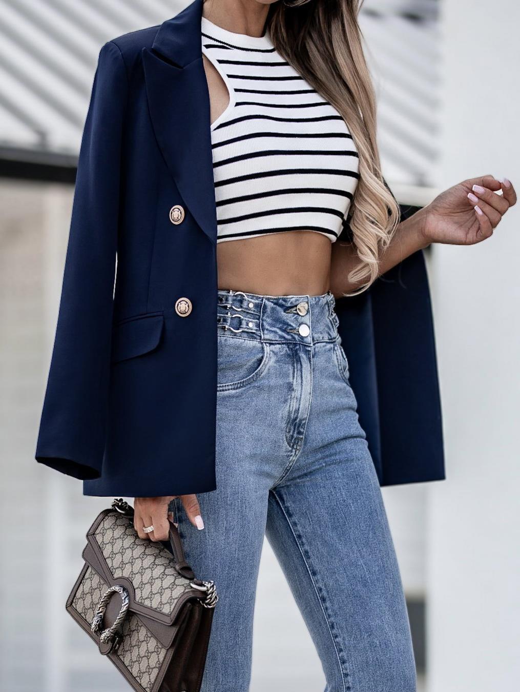 Women's Tailored Double-Breasted Blazer