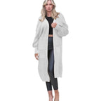 Women's Hooded Coat with Deep Pockets and Casual Fit