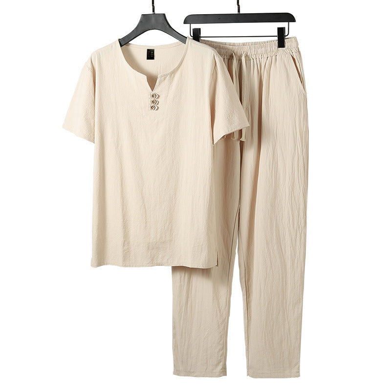 Women's Casual Lounge Set with Button Details