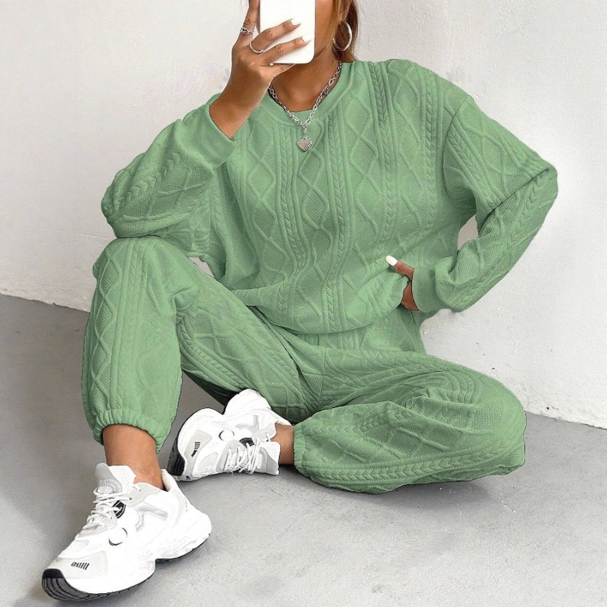 Women's Cozy Knit Suit