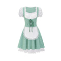 Women's Dirndl Dress with Traditional Plaid Pattern