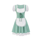 Women's Dirndl Dress with Traditional Plaid Pattern