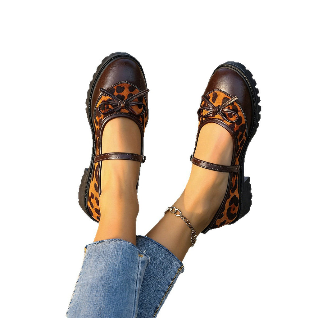 Women's Modern Leopard Print Ballet Flats