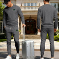 Men's Travel-Friendly Slim-Fit Loungewear Set