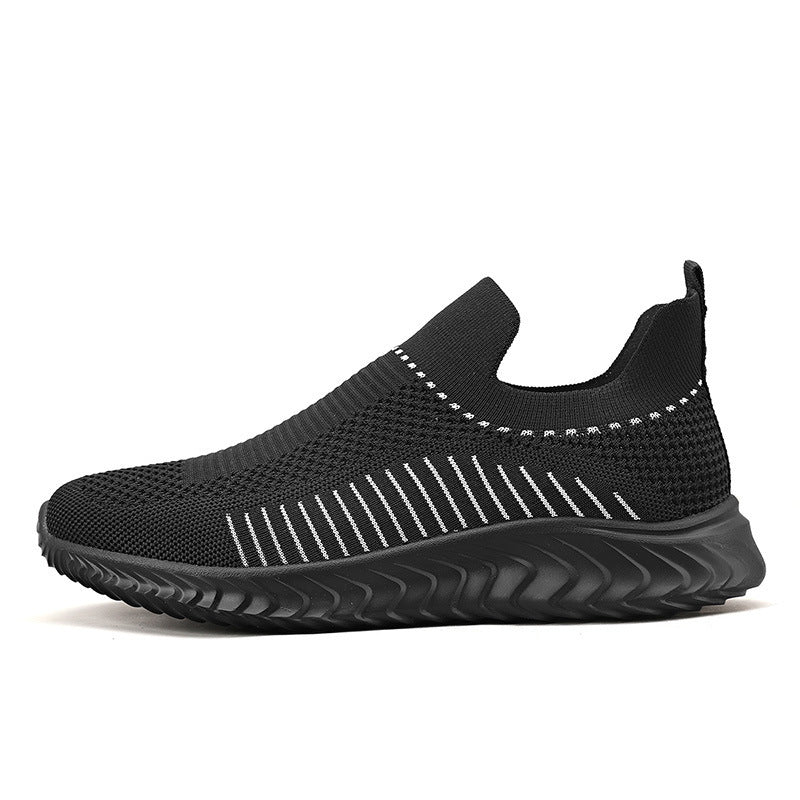 Women's Breathable Slip-On Sneakers with Elastic Upper and Flexible Ankle Support