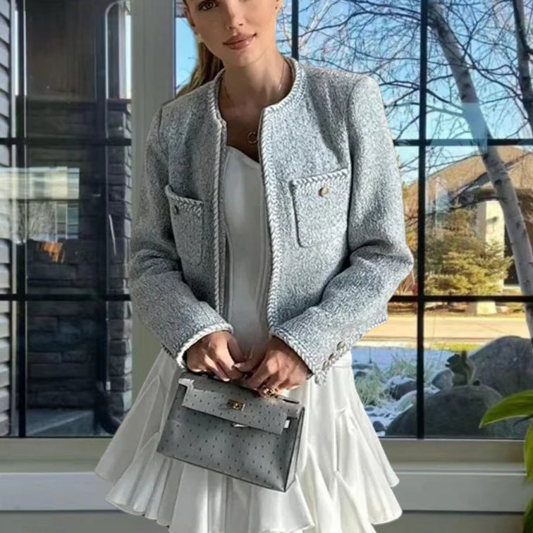 Women's Elegant and Structured Cropped Jacket