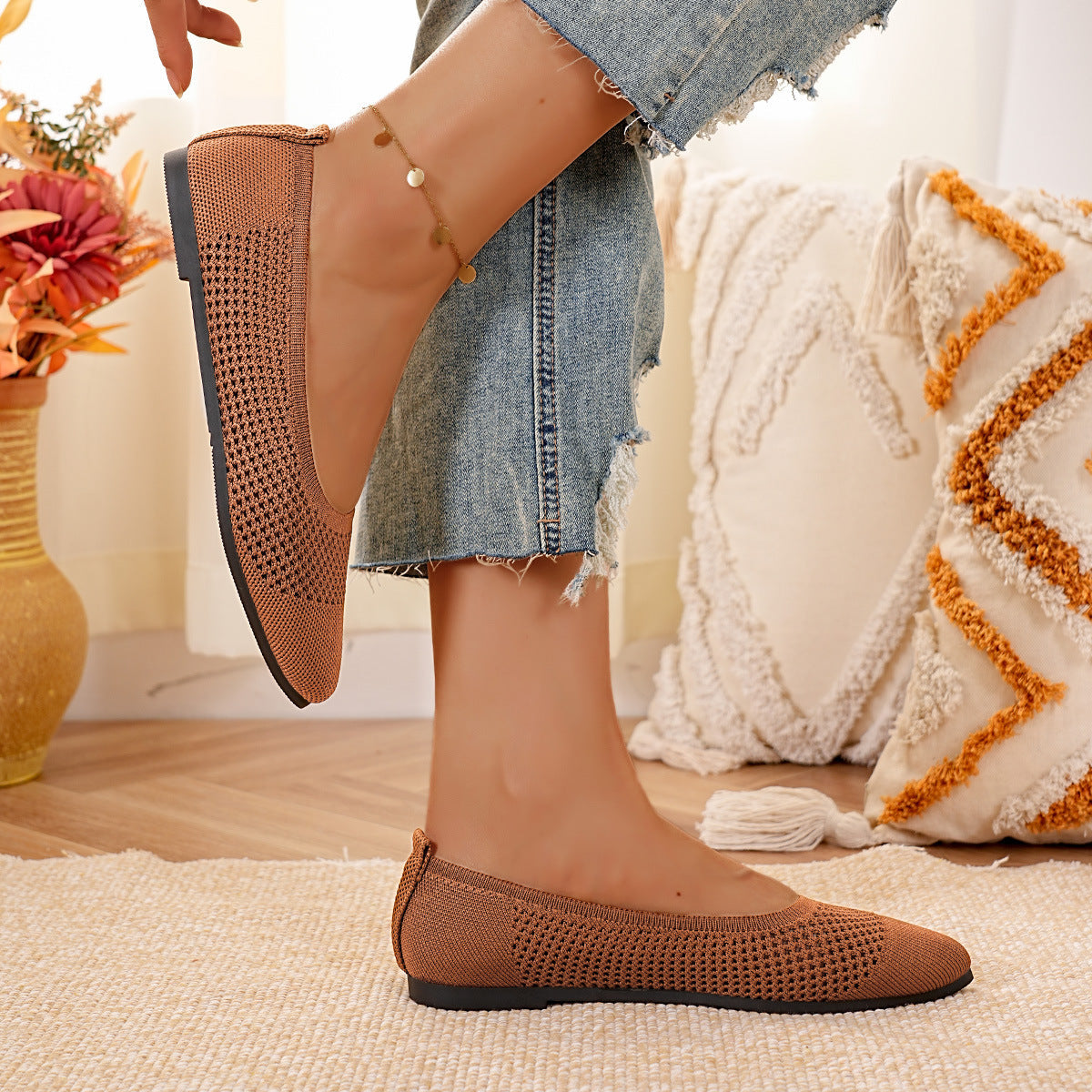 Breathable and Flexible Women's Ballerinas