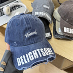 Men's Distressed Casual Cotton Cap