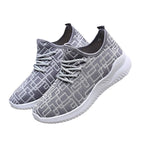 Women's Breathable Casual Sneakers with Trendy Knit Design