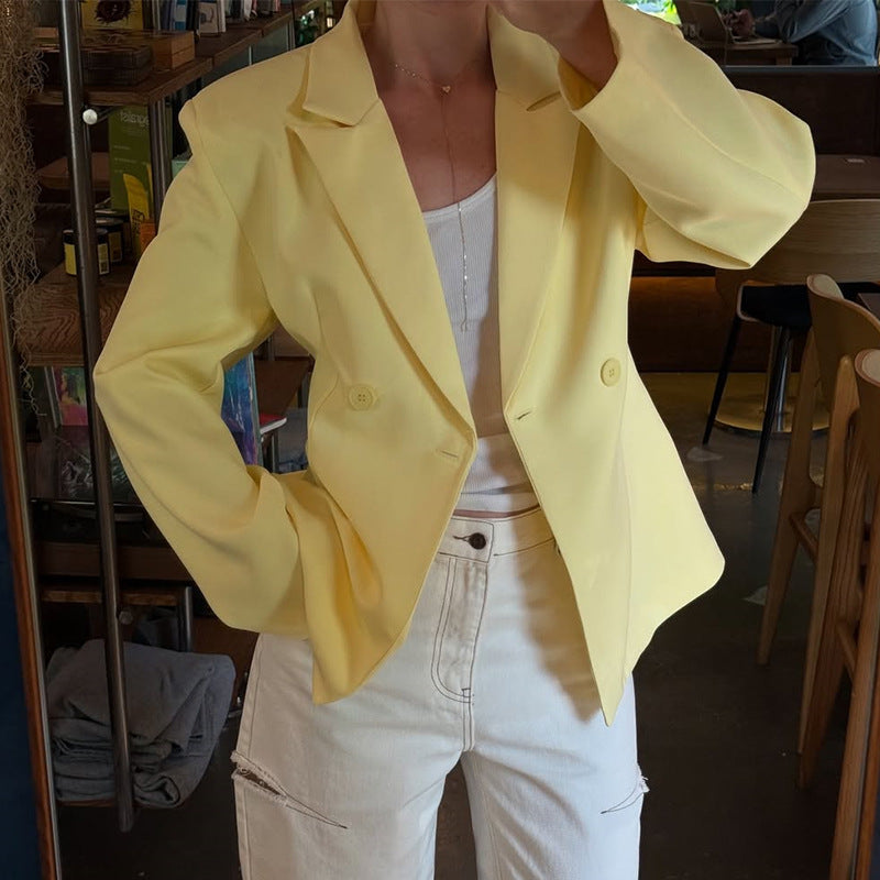 Women's Elegant Double-Breasted Oversize Blazer
