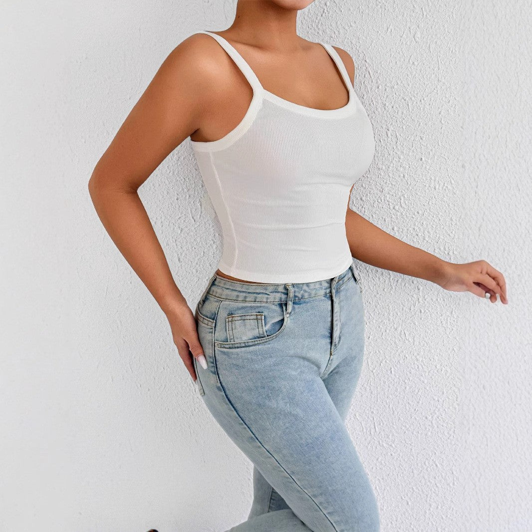 Women's Basic Tank Top with Adjustable Straps